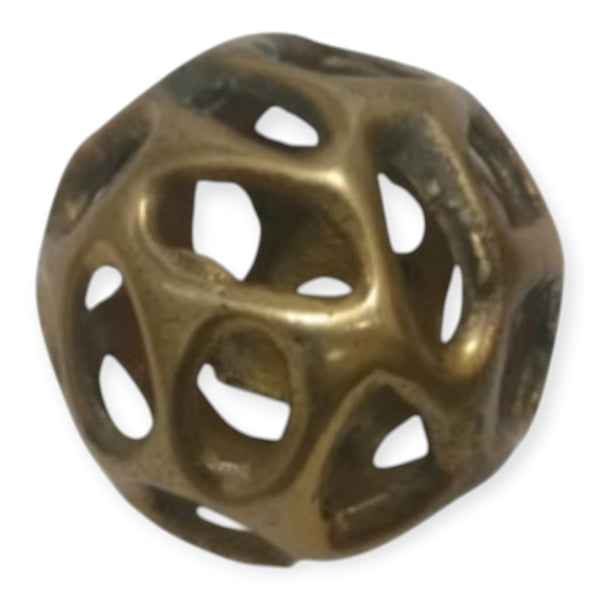 SWEN Balin Gold Color Decorative Metal Bauble For Christmas Decorations