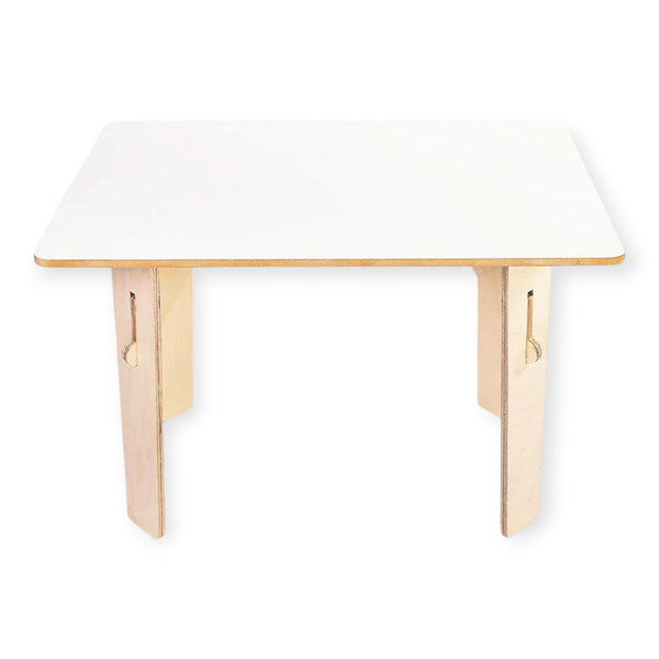 SWEN wooden Straight Table AMBER