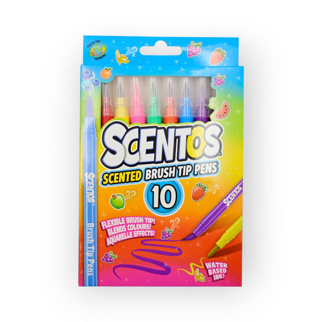 Scentos 10 Brush Tip Pens