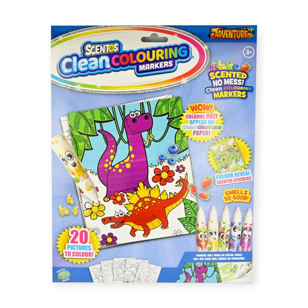 Scentos Clean Colouring Markers - Adventure