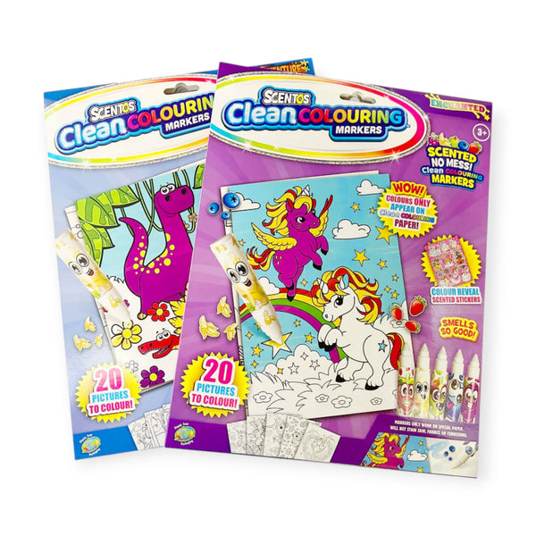 Scentos Clean Colouring Markers - Enchanted