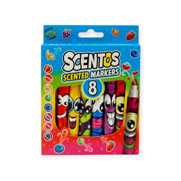 Scentos Scented Broad Tip Markers, Pack Of 8