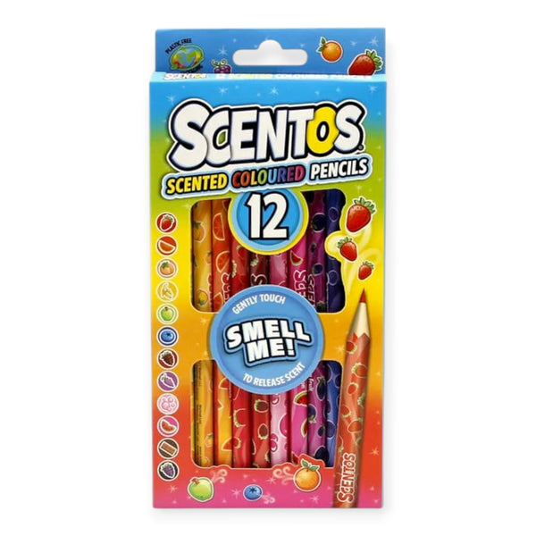 Scentos Scented Coloured Pencils, Pack Of 12