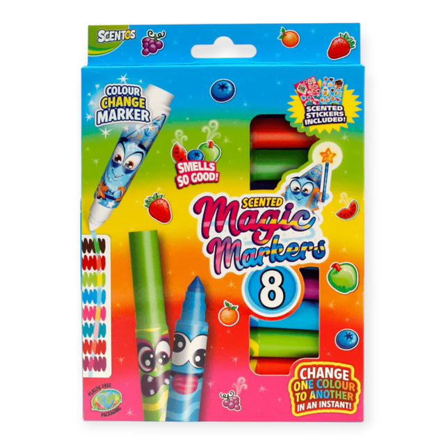 Scentos Scented Magic Markers, Pack Of 8
