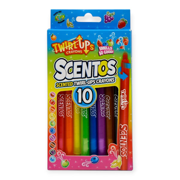 Scentos Scented Twirl Up Crayons, Pack Of 10