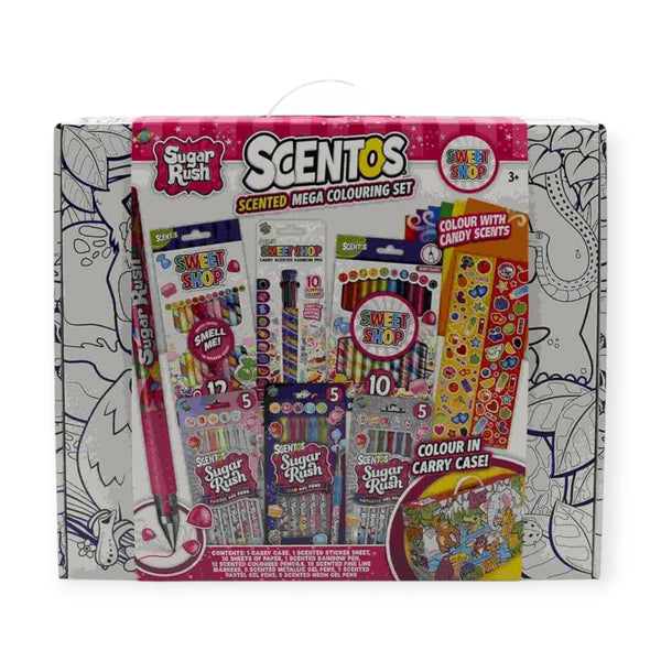 Scentos Sugar Rush Sweet Shop Mega Colouring Set
