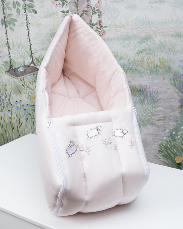 Blooms and Butterflies Lambs in Meadow Sleeping Bag