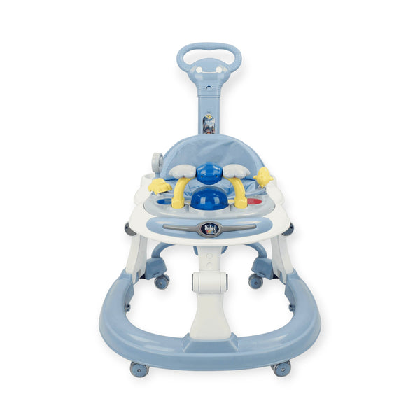 Steelbird Baby Walker With Parental Handle-Blue