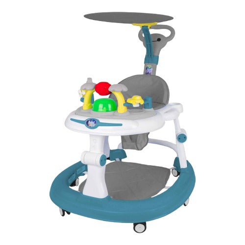 Steelbird Baby Walker With Sun Shield-Teal