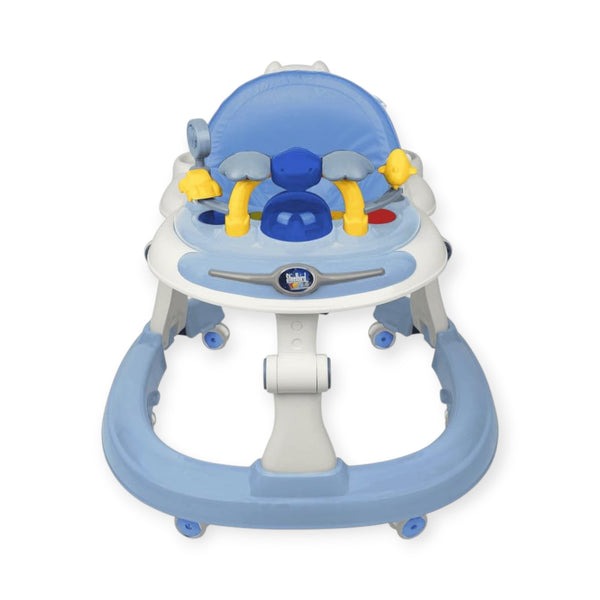 Steelbird Baby Walker with Push Handle-Blue