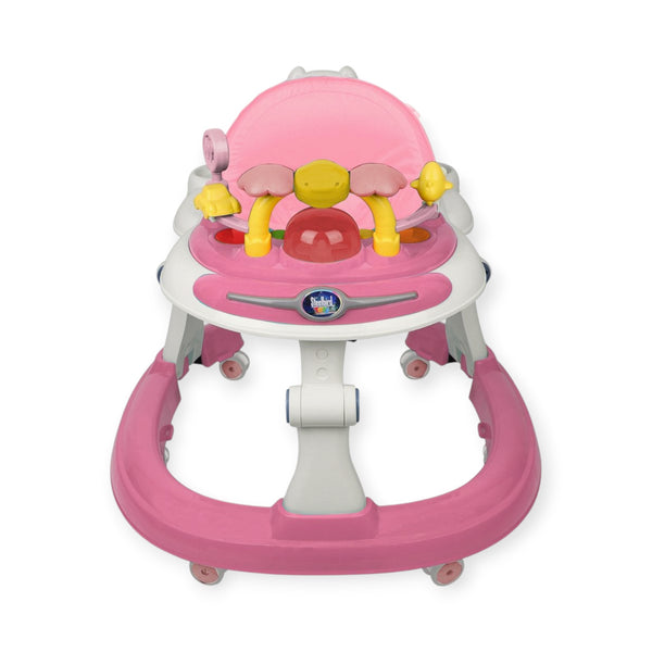Steelbird Baby Walker with Push Handle-Pink