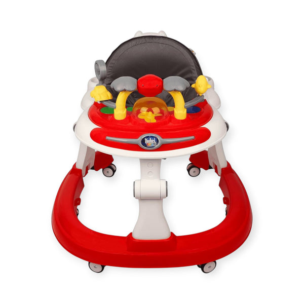 Steelbird Baby Walker with Push Handle-Red