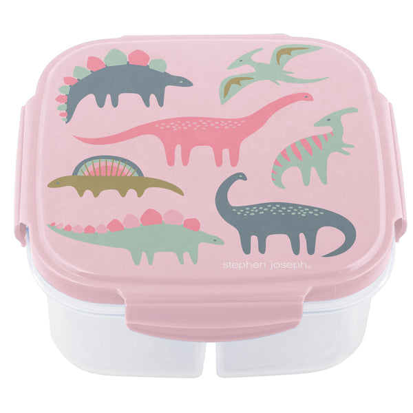 Stephen Joseph Snack Box With Ice Pack Pink Dino