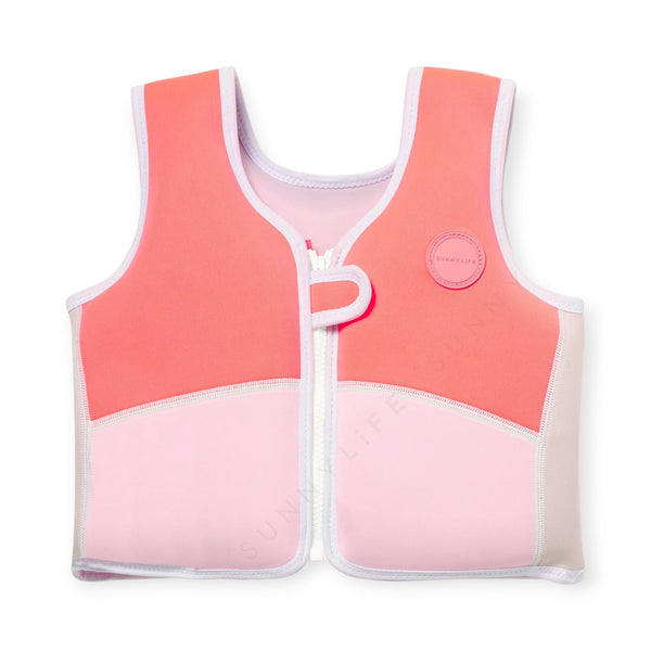 Sunnylife Melody the Mermaid Swim Vest 1-2 Neon Strawberry