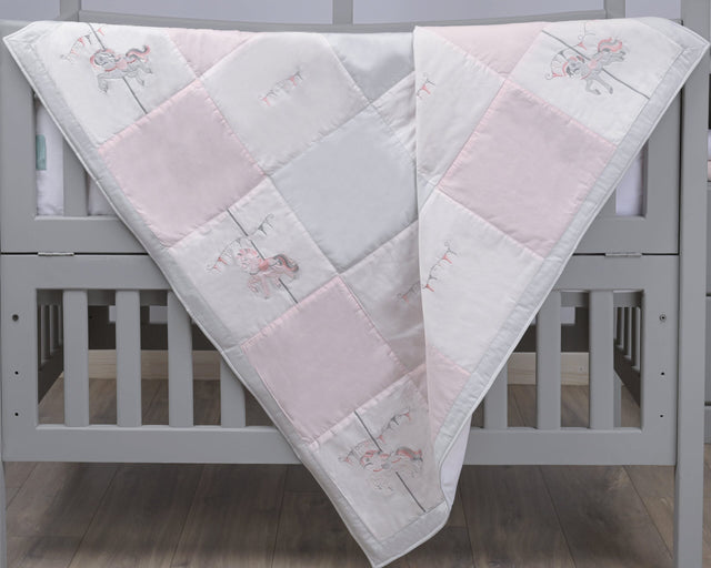 Blooms and Butterflies Merry Go Round Swaddle Girl
