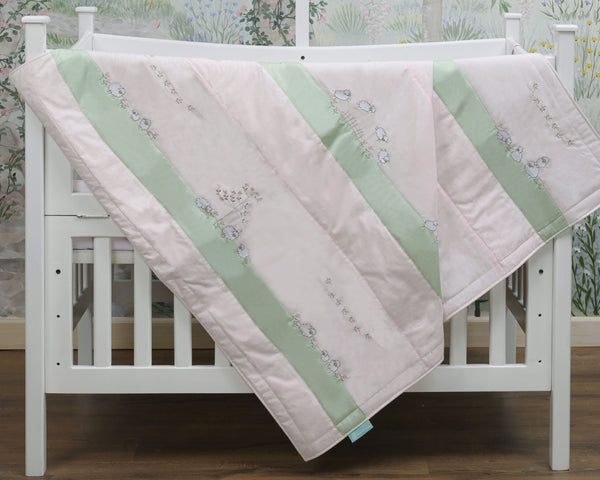 Blooms and Butterflies Lambs in Meadow Swaddle