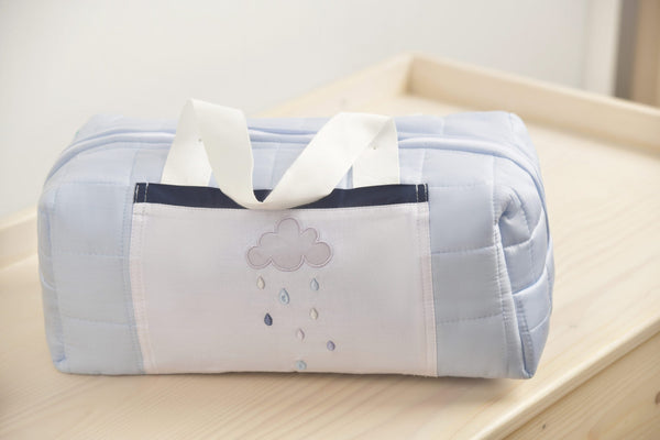 Blooms and Butterflies Rainy Blue Theater Bag