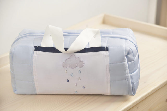 Blooms and Butterflies Rainy Blue Theater Bag
