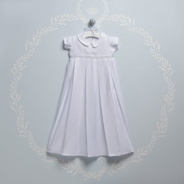 Blooms and Butterflies Baptism Dress - White 01