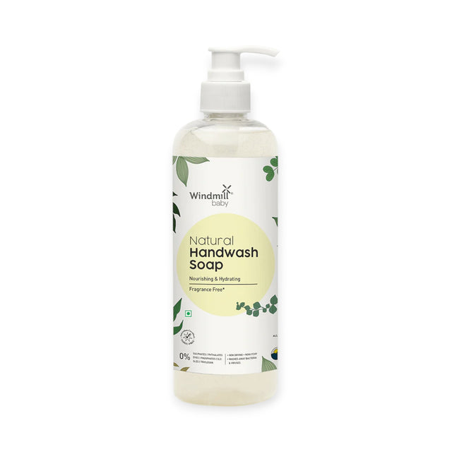 Windmill Baby Natural Handwash Liquid Soap Fragrance Free, 450ml