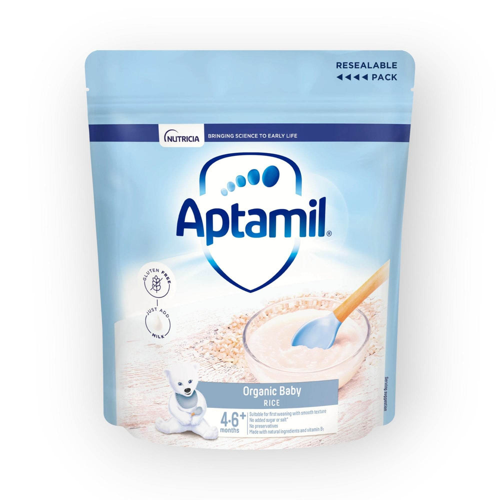 Aptamil Organic Baby Rice 4-6+M ,100g – BabyAmore
