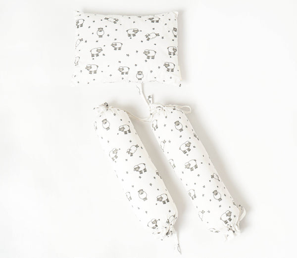 Aariro Pillow & Bolster - Counting Sheep - BabyAmore