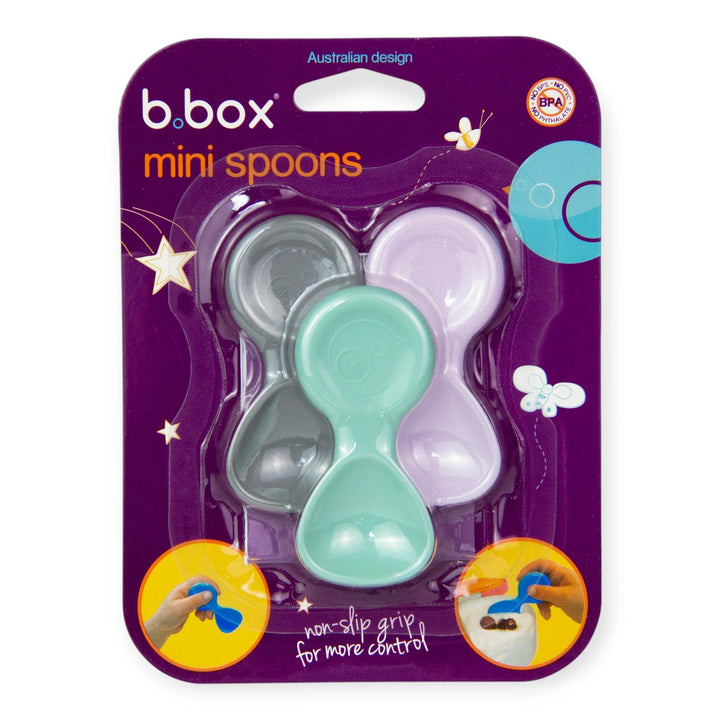 b.box Mini Spoon Set of 3 Pastel - BabyAmore