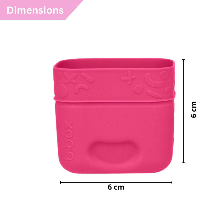 b.box Silicone Snack Cups - Berry Pink - BabyAmore