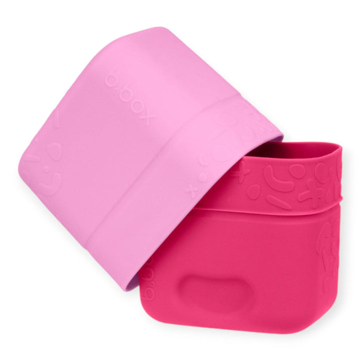 b.box Silicone Snack Cups - Berry Pink - BabyAmore
