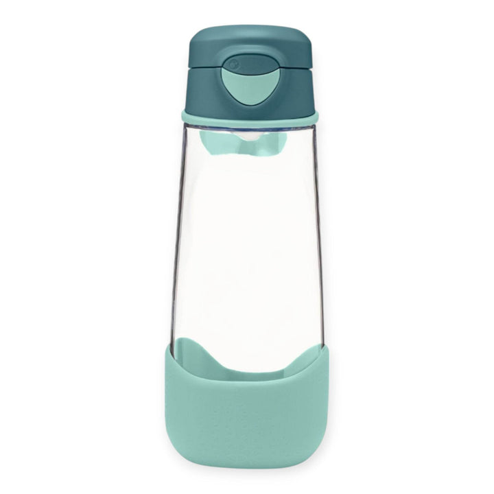 b.box Tritan Sport Spout Drink Bottle 600ml Emerald Forest Green - BabyAmore