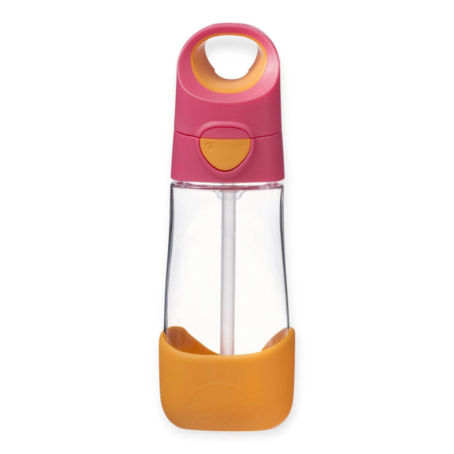 b.box Tritan Straw Drink bottle 450ml Strawberry Shake Pink Orange