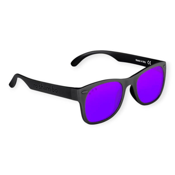 Roshambo Bueller Black Shades Toddler (2-4Yrs) Mirrored Purple - BabyAmore