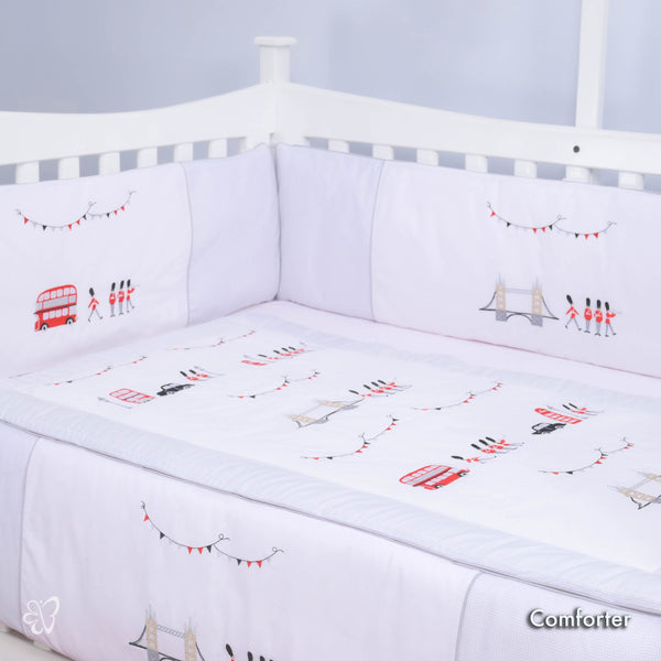 Blooms and Butterflies London Bridge Comforter