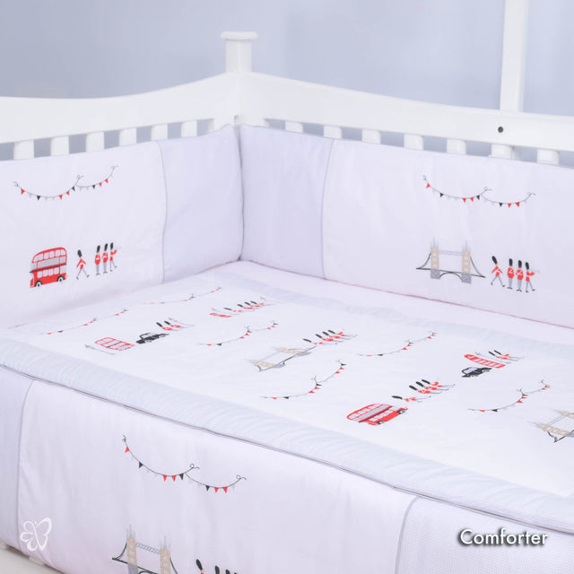 Blooms and Butterflies London Bridge Comforter