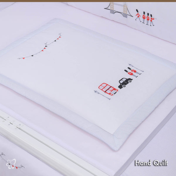 Blooms and Butterflies London Bridge Hand Quilt