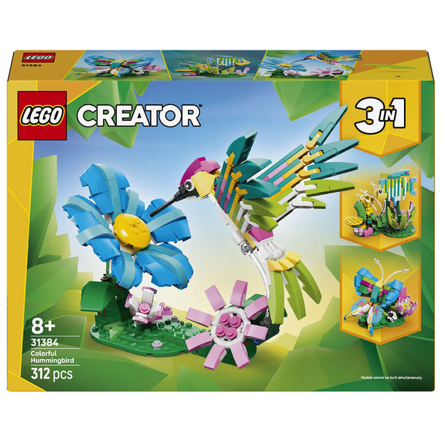 Lego Creator Wild Animals: Colorful Hummingbird (312 Pieces)