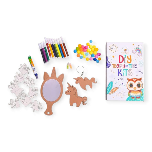 iLearnNgrow Teeny Tiny DIY Unicorn Painting Kit
