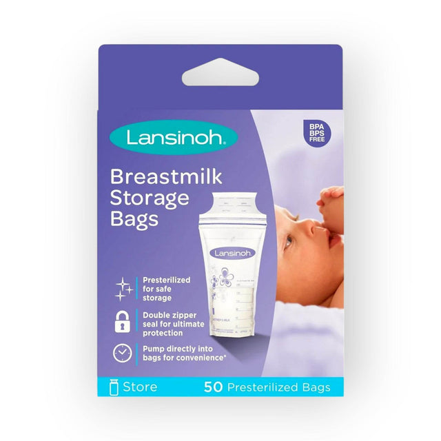 Lansinoh Breastmilk Storage Bags (Pack of 50)