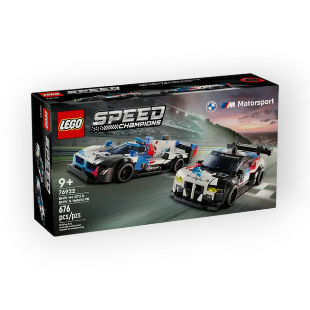 Lego Speed Champions BMW M4 GT3 & BMW M Hybrid V8 Race Cars (676 Pieces)