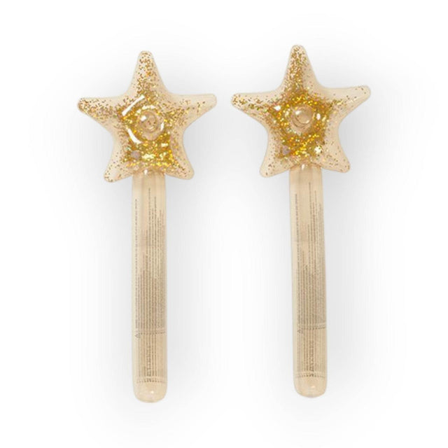 SUNNYLiFE Kids Inflatable Star Wand Princess Swan Gold Set of 2