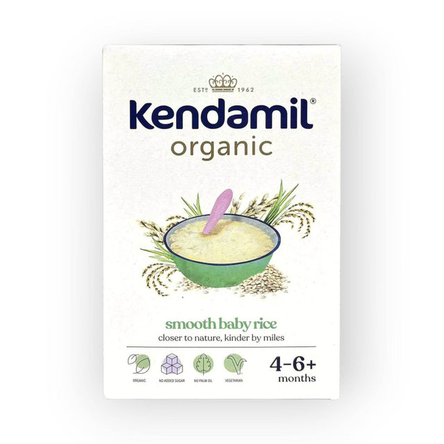 Kendamil Organic Smoothy Baby Rice, 4-6m+, 120g