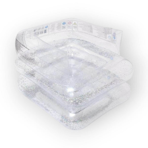 SUNNYLiFE Transparent Color Inflatable Glitter Lilo Chair - BabyAmore