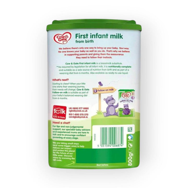Cow Gate First Infant Baby Milk Formula Stage 1: Nutritionally