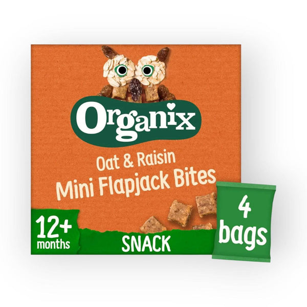 Organix Oat & Raisin Mini Flapjack Bites - BabyAmore
