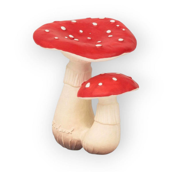 Oli and Carol Spot The Mushroom Natural Rubber Teether - BabyAmore