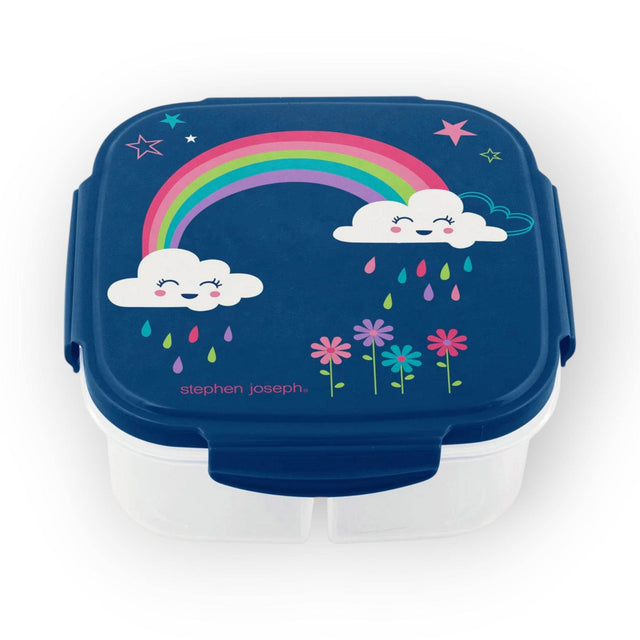 Stephen Joseph Snack Box with Ice Pack Rainbow Print
