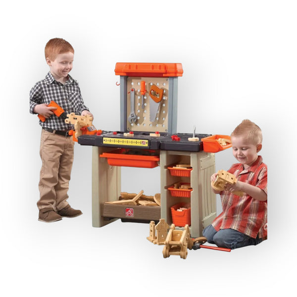 Step2 Handymen Workbench- Interactive Features for Realistic Pretend Play – Indoor/Outdoor Kids Tool Bench