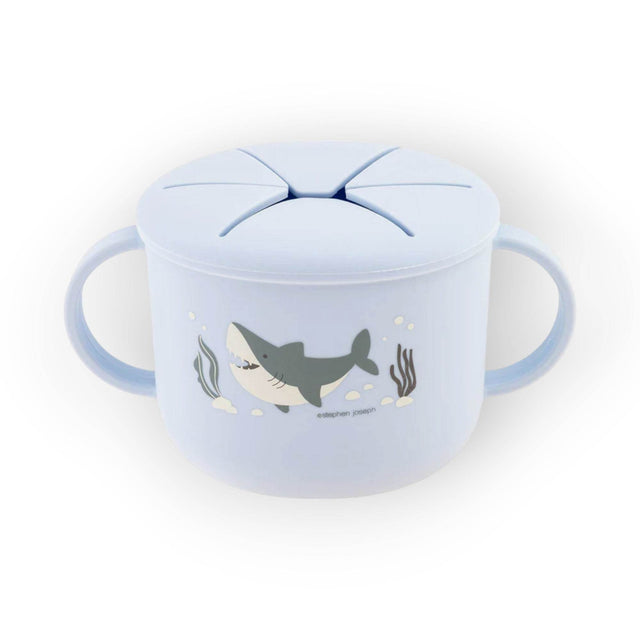 Stephen Joseph Silicone Snack Cup Shark Print