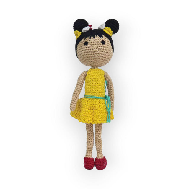 Happy Threads Hawain Doll - Yellow