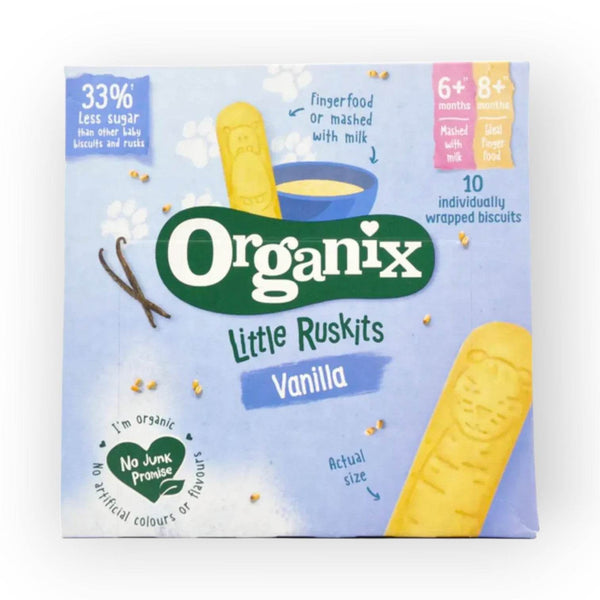 Organix Little Rusks, Vanilla, 60g - BabyAmore